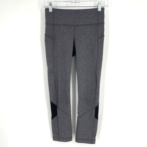 Lululemon Pace Rival Crop 22" Leggings Heathered Black Size 4